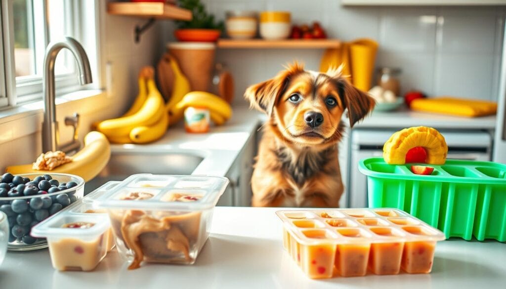 DIY frozen dog treats