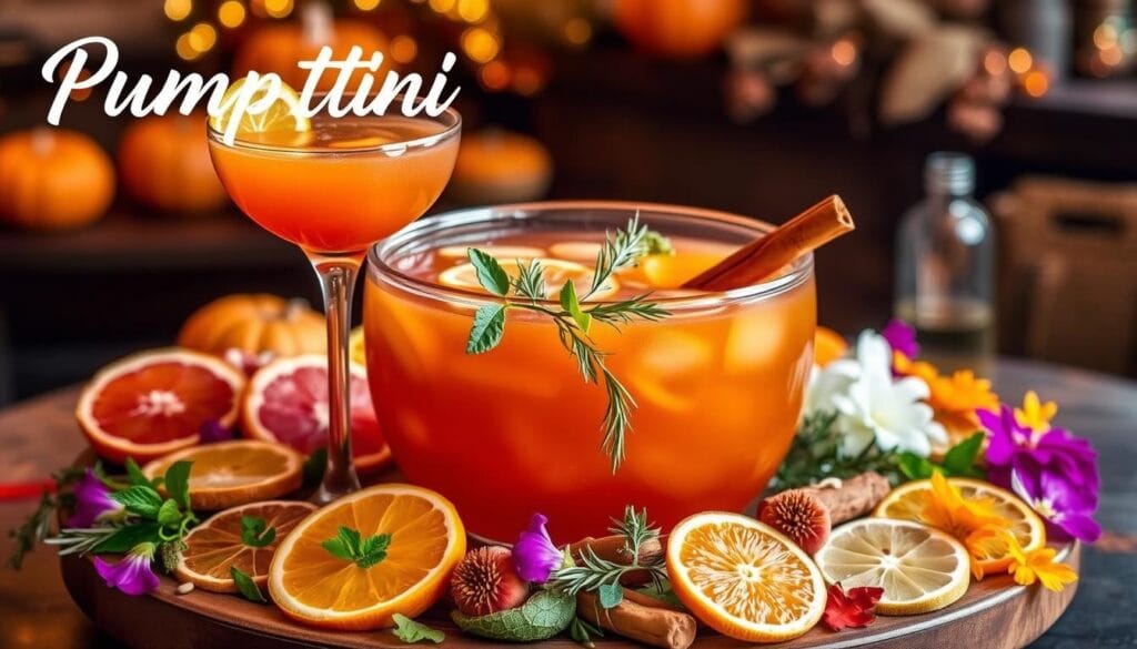 Pumptini garnish options