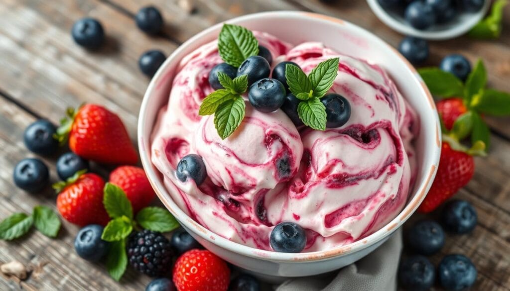 berry cottage cheese ice cream