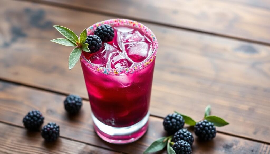 blackberry margarita cocktail