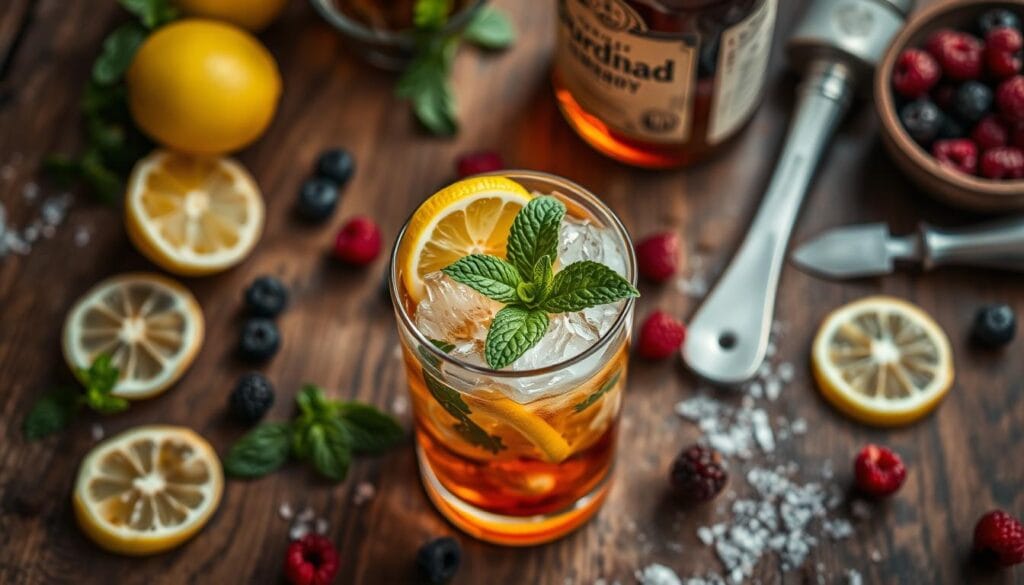 bourbon smash cocktail recipe