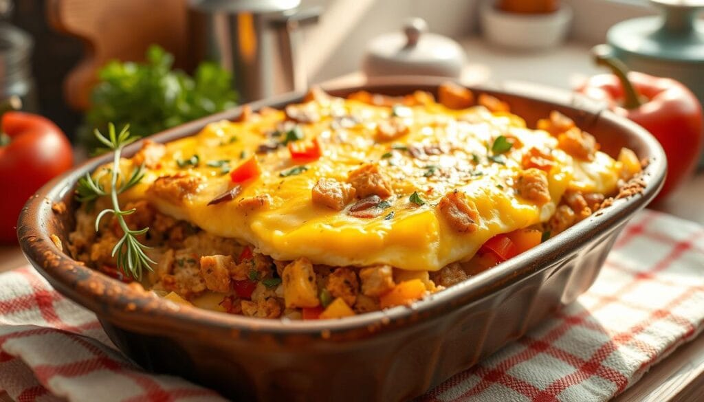 chicken apple sausage breakfast casserole