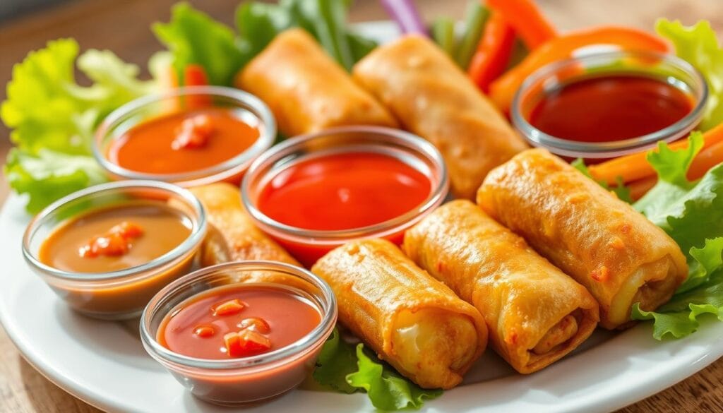 crispy vegetarian egg rolls