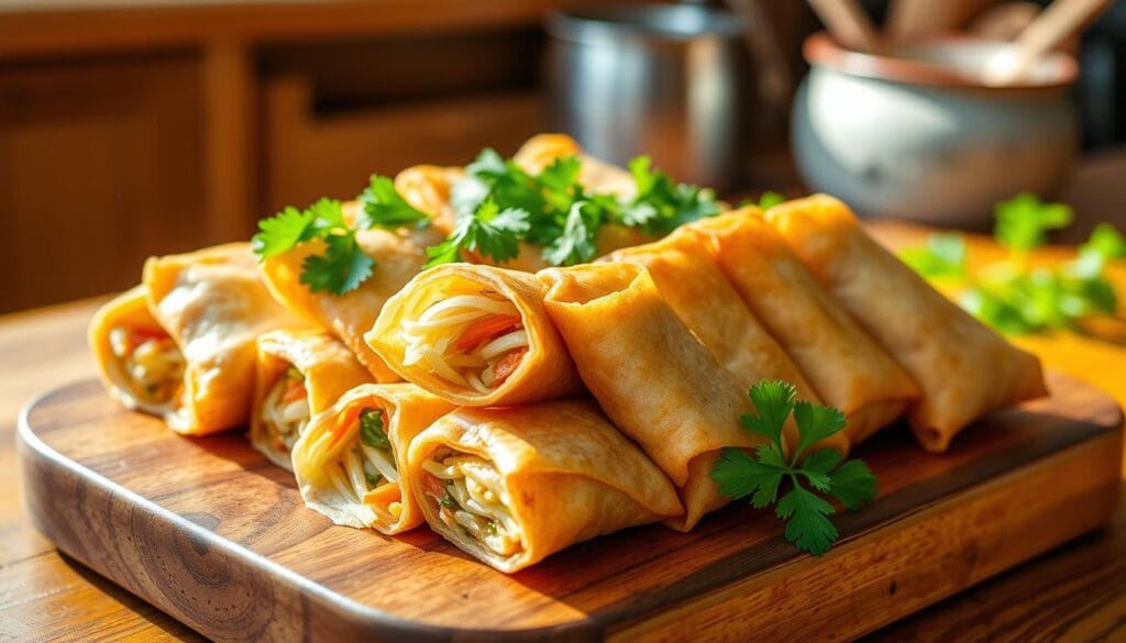 crispy vegetarian egg rolls