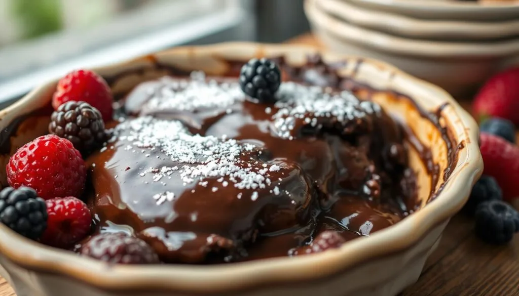 decadent chocolate cobbler