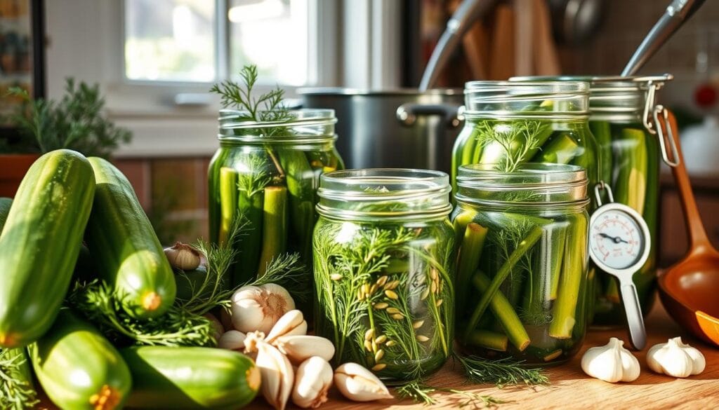 dill pickle canning recipe