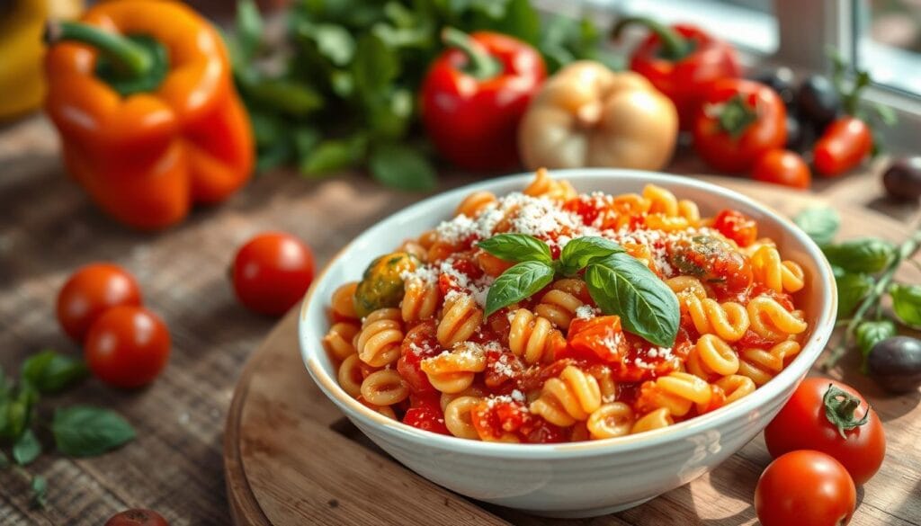 ditalini pasta with sauce