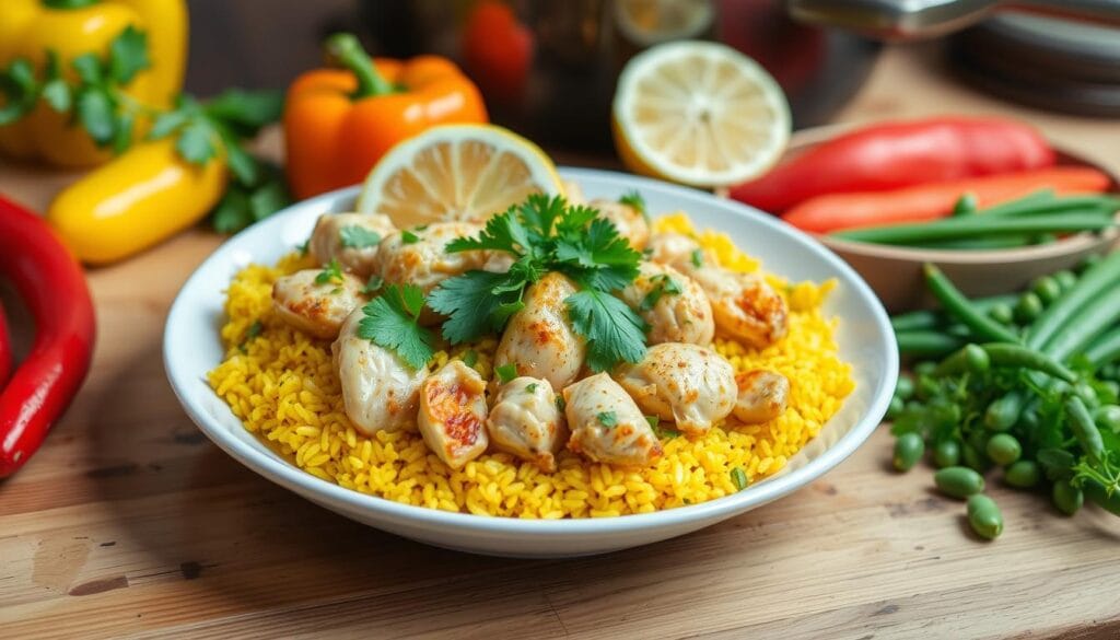 easy chicken and yellow rice