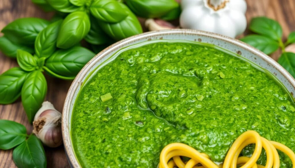 easy pesto recipe without nuts