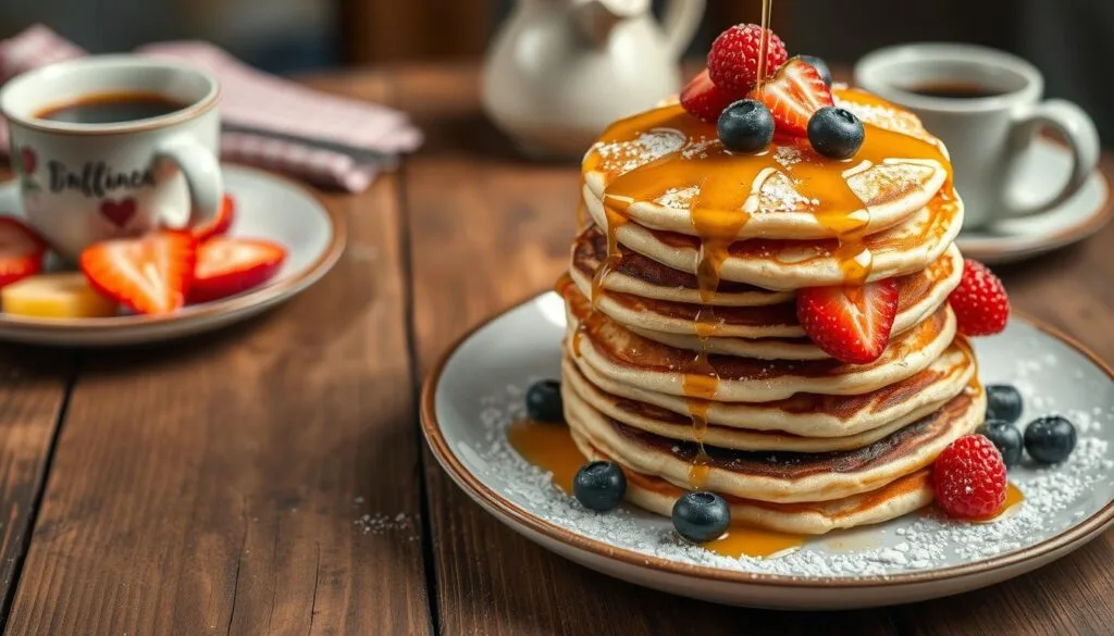 fluffy eggless pancakes