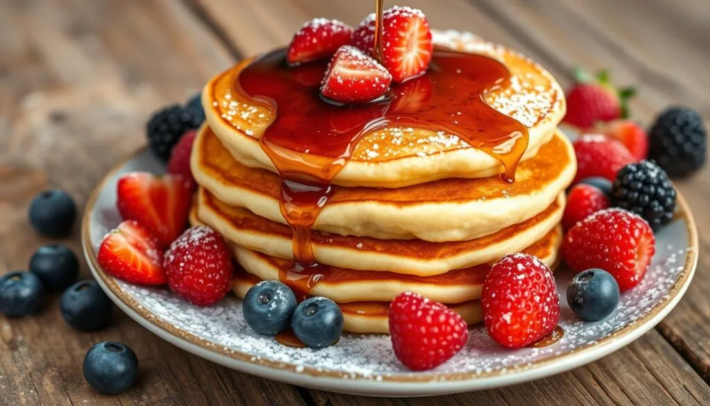 fluffy eggless pancakes