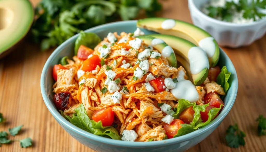 healthy buffalo chicken salad