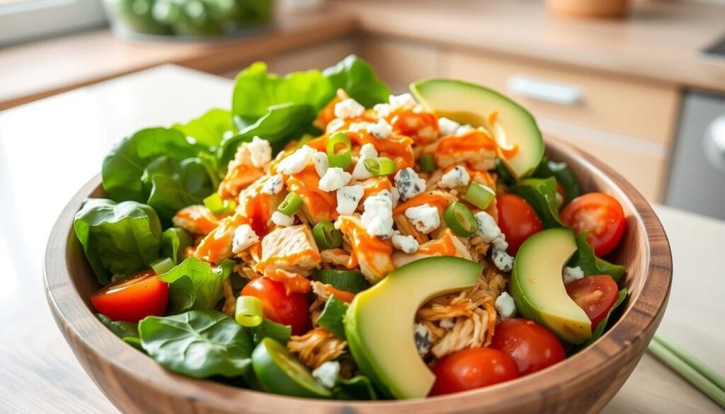 healthy buffalo chicken salad