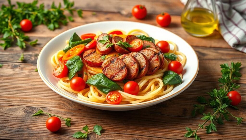 healthy kielbasa pasta recipe