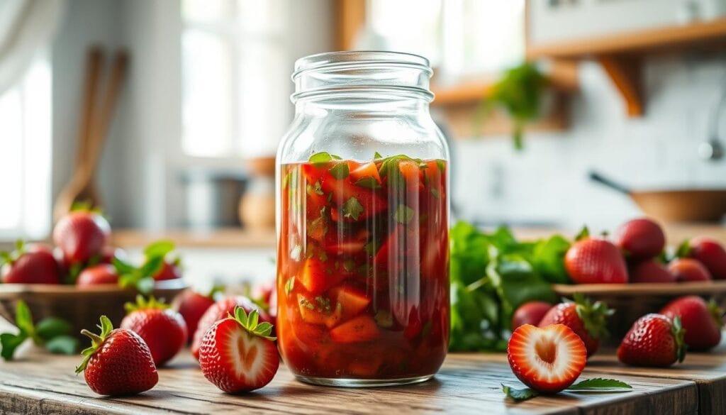 healthy strawberry vinaigrette storage