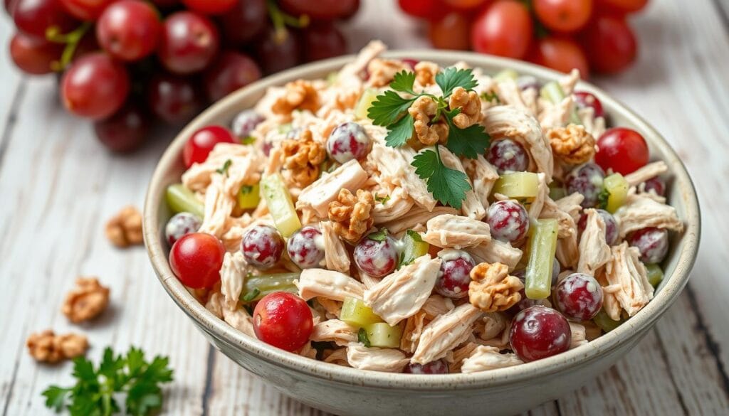 homemade chicken grape salad