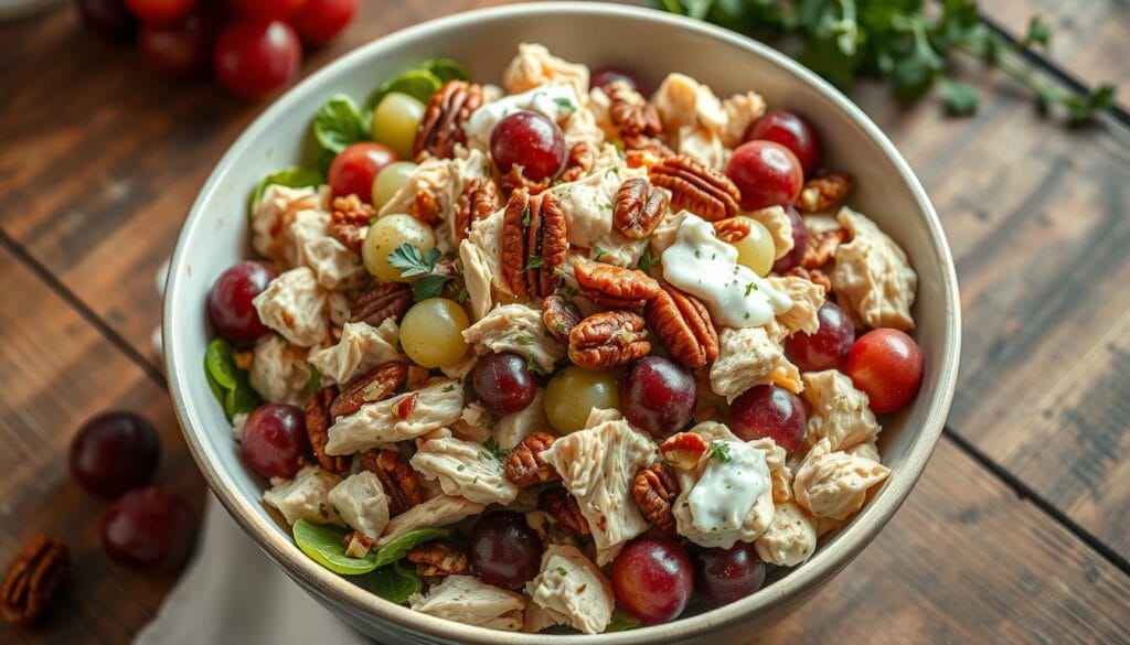 homemade chicken grape salad