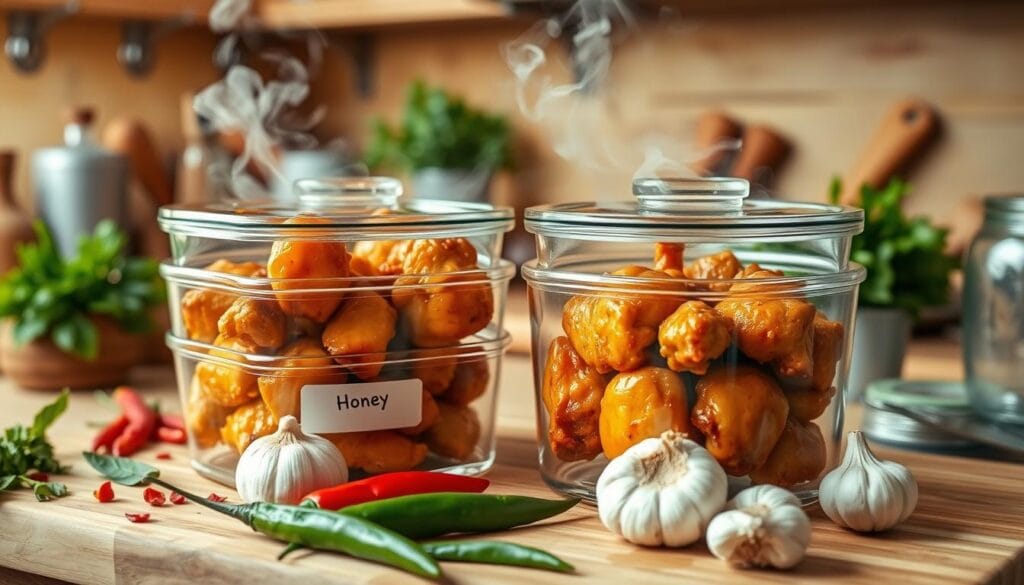 hot honey chicken recipe storage