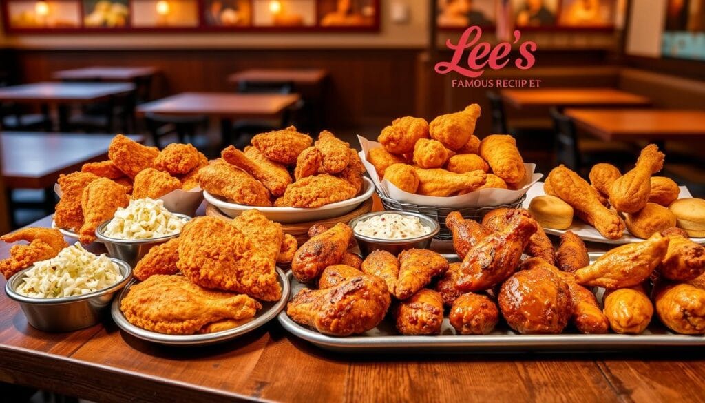 lee's famous recipe chicken menu