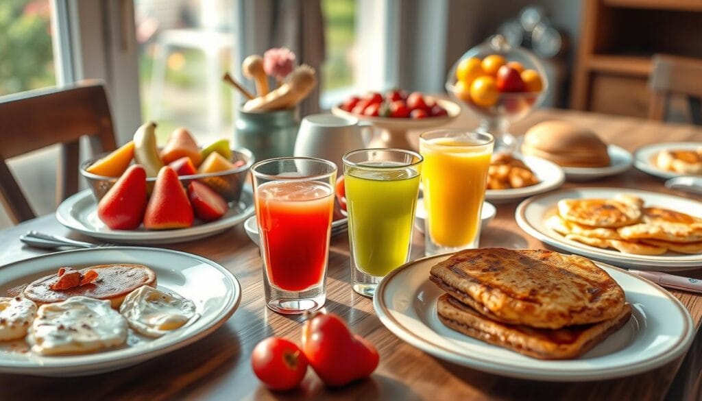 pairing breakfast shot