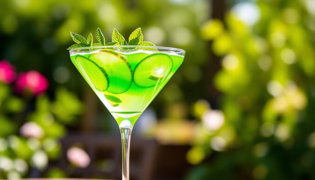 refreshing cucumber martini