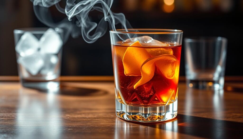 smoked old fashioned glassware