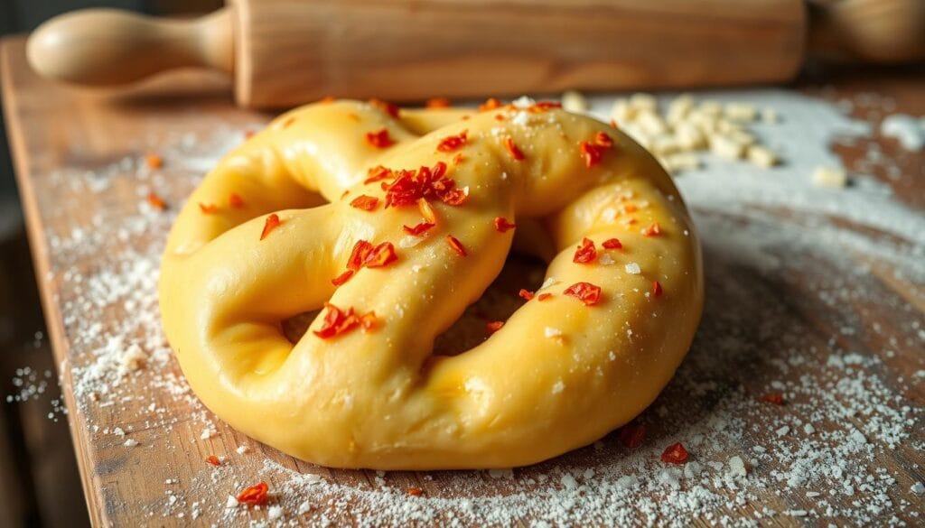 spicy pretzel dough