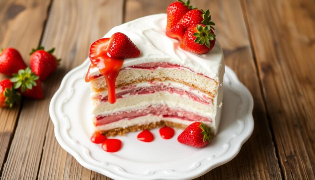 strawberry cheesecake cake recipe